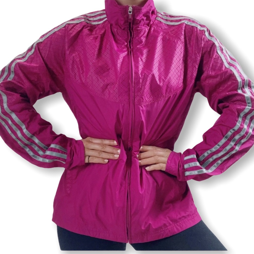 Adidas Women Clima Proof Windbreaker Jacket Size M